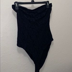 Charlotte Russe lace strapless bodysuit